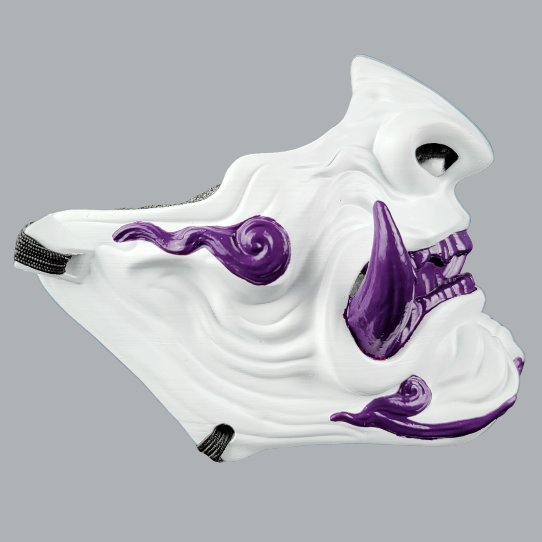 Space Armory Demon Oni Mask - White/Purple Masks